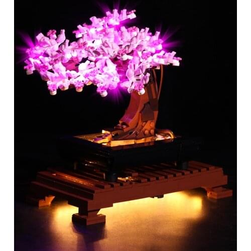 Vonado Led Light for 10281 Romantic Pink Bonsai Tree Plant Building Blocks Bricks Toys (only Light Kit)