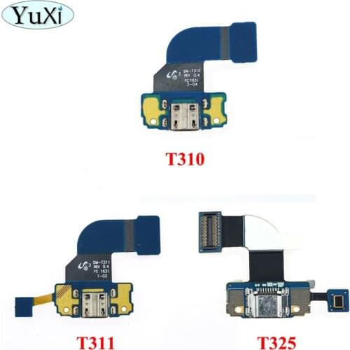 YuXi 2PCS For Samsung for Galaxy Tab 3 8.0 T311 T310 T325 USB Charger Dock Connector Charging Port Flex Cable SM-T310 SM-T311