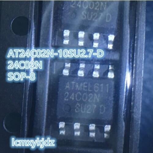 1Pcs/Lot , 24C02 AT24C02N AT24C02N-10SU-2.7D AT24C02N-10SU-2.7 2.7-5.5V SOP-8 ,New Original Product New original fast delivery