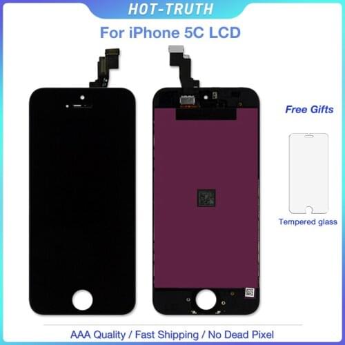 20Pcs/Lot Grade AAA 100% Tested For iPhone 5c LCD White & Black Touch Screen Display Assembly OEM Replacement Part Pantalla