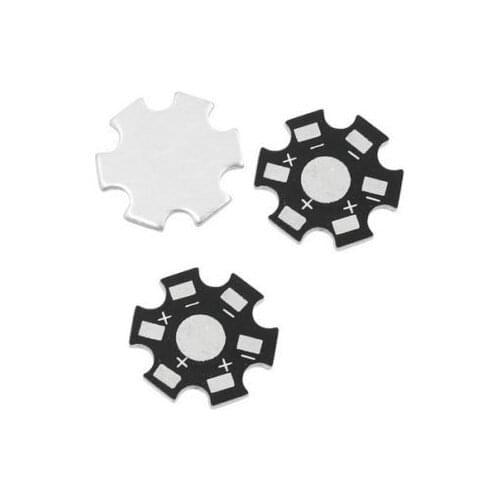 20PCS 20MM 1W 3W 5W high Power LED Universal Aluminum Plate Heat Sink Black CF