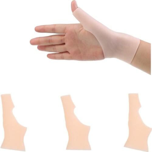 3 Pcs Wrist Thumb Support Gloves Silicone Arthritis Corrector Brace