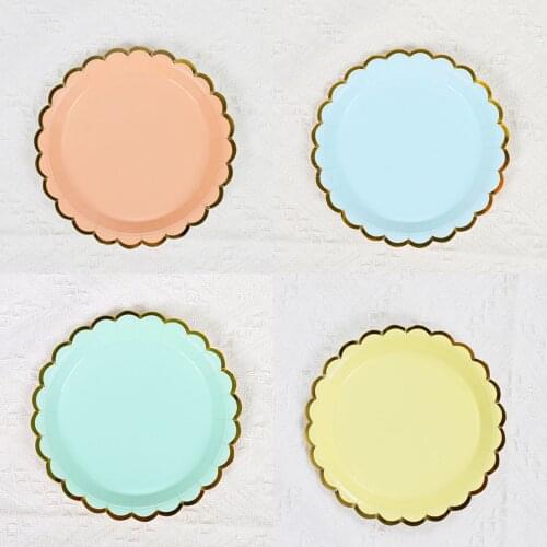 7-inch disposable plate picnic plate cake plate childrens birthday party paper plate dessert table decorative tableware