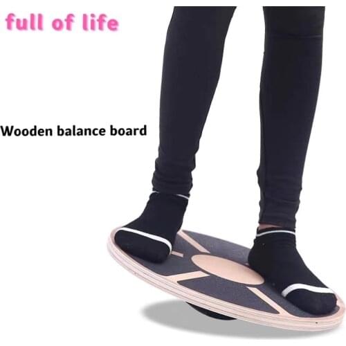 Wooden balance board Yoga balance plate non-slip advanced training balance fitness board sports fitness equipment accessories