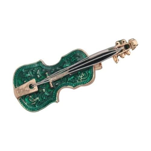 Dripping Oil Brooch For Womens Alloy Violin Pin Jewelry Party Office Clothes Scarf Buckle Garment Accessories Brooches Gift