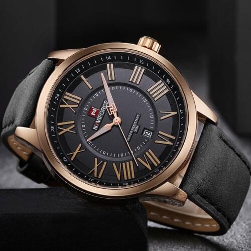 NAVIFORCE Luxury Brand Watches for Men Quartz Sports Man Watch Military Sport Waterproof Leather Male Clock Relogio Masculino