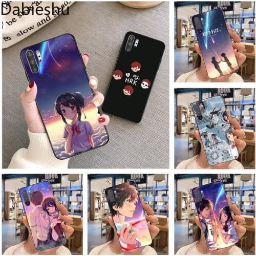 Your Name Movie Anime Customer Phone Case For Samsung Note 7 8 9 10 Plus lite Galaxy J7 J8 J6 Plus 2018 Prime