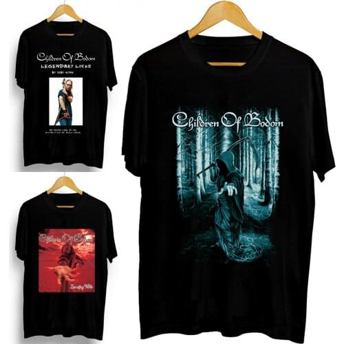 Children Of Bodom Something Wild The Reaper Black Men T-Shirt Melodic Death Metal Band Graphics New Design Cotton Tees XS-3XL