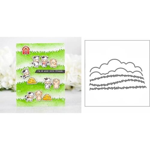 New Cloud Lawn Border Craft Embossing Mold 2021 Metal Cutting Dies for DIY Decorative Scrapbooking Album Card Making No Stamps