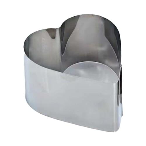 Cake Template Stainless Steel Love Mousse Ring Cake Maker Cake Ring Anti-Rust Easy to Clean M56