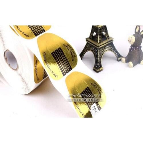 100pcs Nail Art Horseshoe shape Nail Forms Sculpting Extension Sticker UV Gel Acrylic French Tips Guide Form DIY Design Tools