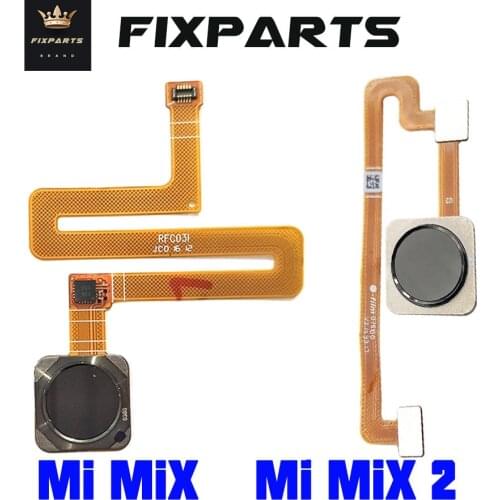 For Xiaomi Mix Home Button FingerPrint Touch ID Sensor Flex Cable Ribbon Replace For Xiaomi Mix2 Button Key Black /White/ Golden