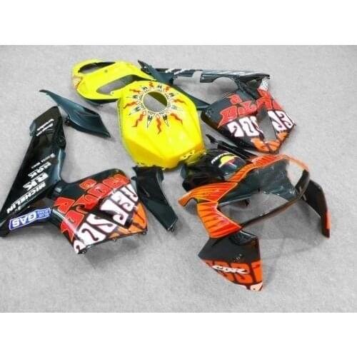 Motorcycle Fairing kit for CBR600RR F5 05 06 CBR 600RR 2005 2006 cbr600rr ABS yellow orange Fairings set+gifts HJ30