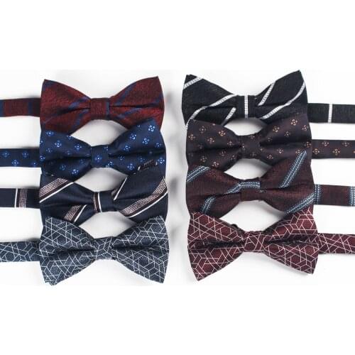 Linbaiway Business Bowties for Mens Suits Party Wedding Bow Tie for Mens Womens Polyster Bowknot Accessories Bowtie Custom Logo