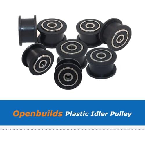 10pcs Openbuilds Plastic POM Passive wheel Perlin Idler Pulley with 625 Bearings For 3D printer Accessories