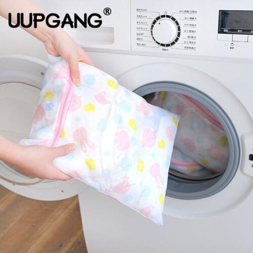 Zippered Lingerie Washing Bag Home Mesh Washing Machine Clothing Underwear Organizer Mesh Net Bra Socks Zipper Laundry Wash Bag