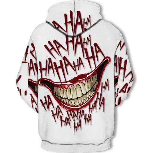 2020 Clown Big Mouth 3D Printed Sweatshirt Hoodie Men and Women Hip Hop Fun Autumn Street Wear Hoodie Hoodie Couple Wear