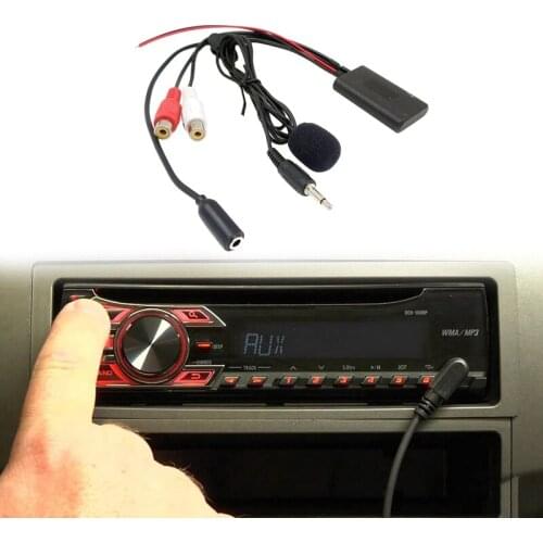 Universal Car Radio 3.5MM RCA Audio AUX Input Bluetooth Microphone Cable for Pioneer for Hyundai for Nissan for Mazda