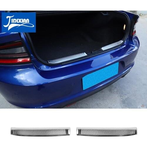MOPAI Car Rear Trunk Tail Door Sill Inner Guard Cover Decoration Protect for Dodge Charger 2015-2020 Accessories