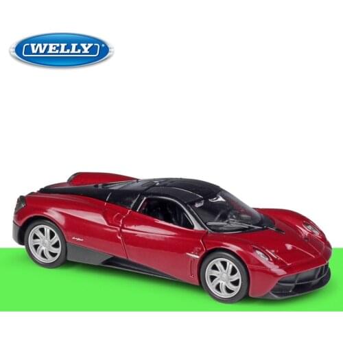 Welly 1:36 Diecast Huayra Sport Car Red High Simulator Alloy Metal Model Car Pull Back Vehicle