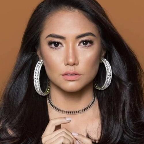 JIJIAWENHUA New Trends Womens Sparkling Rhinestone Hoop Earrings Dinner Party Statement Fashion Jewelry Accessories