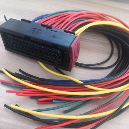 1/2/5pcs/lot 42 Pin/Way Female Electrical Connector Plug Adapter With Wire Harness Cable Pigtail 30cm For TE AMP Tyco 1-967281-1