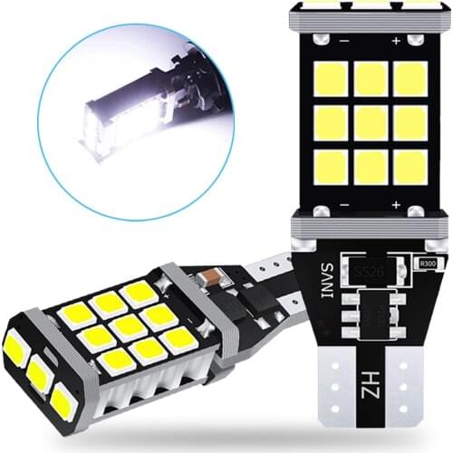 2Pcs W16W T15 LED Bulb Canbus Car Backup Reverse Lights For Audi A4 B8 A3 8P A6 C7 Q5 Q7 921 912 Auto Tail Lights 2020SMD White