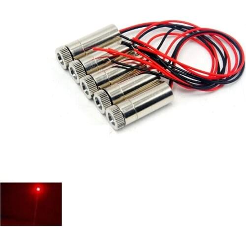 5pcs 650nm 50mw Focusable Red Laser Diode Dot module Dia 12mm 3-5V