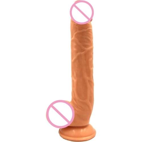 28*5CM Huge Dildo Toy with Suction Cup Easy to Clean Great Anal Butt with Suction Cup Big Soft Penis Sex Toy For Women