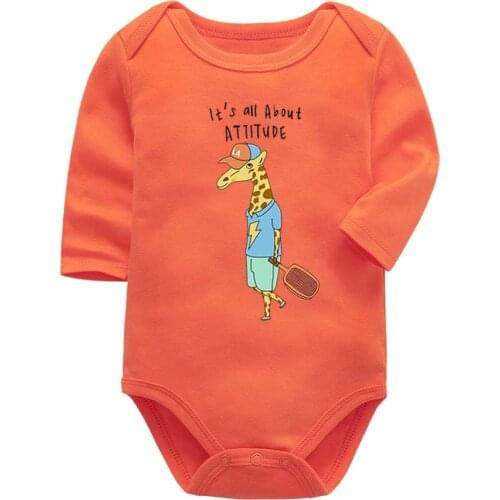 Spring summer baby girls bodysuit newborn boys long sleeve body 100% cotton lovely print 3 6 9 12 18 24 months baby clothes