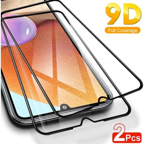 2pcs full glue tempered glass case for samaung galaxy a32 a 32 32a 6.4'' 6.5'' samsun a32 glass safty screenprotector film cover