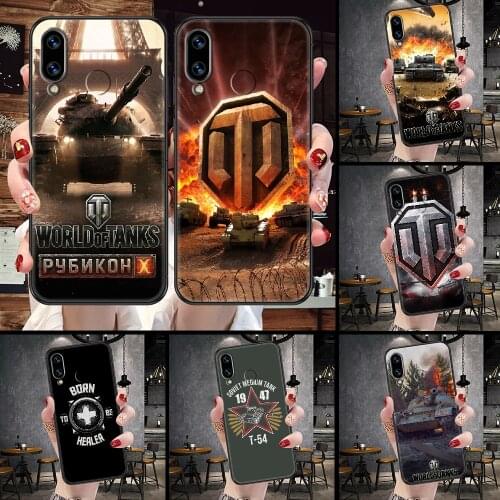 World Of Tank Phone Case For Huawei Honor 6A 7A 7C 8A 8X 8 9 9X 10 10i 20 Lite Pro black soft prime painting cover pretty