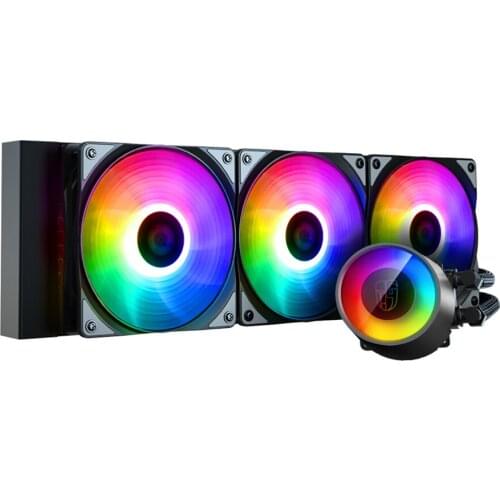 DEEPCOOL CASTLE 360RGB V2 360mm CPU Liquid Cooler PC case CPU water cooling With 5V Addressable RGB Fan For intel/AMD/AM4