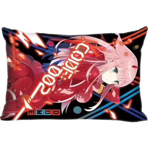 Hot Sale Custom Double Sided Pillow Slips Anime DARLING in the FRANXX Rectangle Pillow Covers Bedding Comfortable Cushion