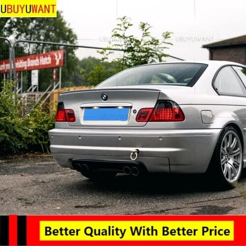 EPFBSQP For 98-06 E46 Spoiler BMW 3 Series 318i 320i 325i 328i Spoiler ABS Plastic Material Car Rear Wing Color Rear Spoiler