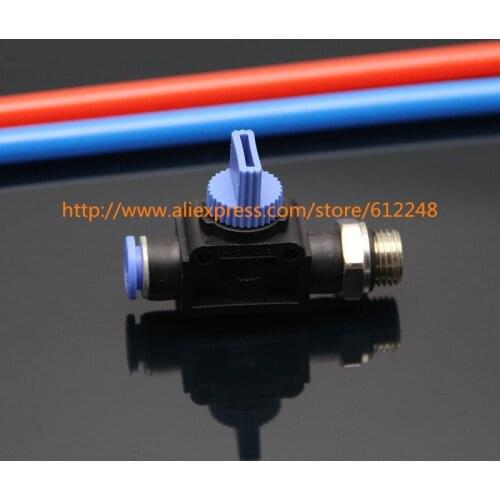 HVSF pneumatic hand valve switch HVSF10-02 port pu hose fitting quick hose connector switching