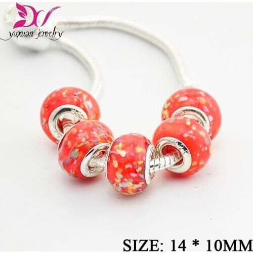 925 Sterling Silver Snowflakes Murano Glass Beads For Jewelry Making Fits dora Style Bracelets Necklaces & Pendants boncuk TK053