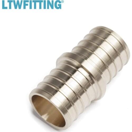 LTWFITTING Lead Free Brass PEX Crimp Fitting 1" PEX Coupling