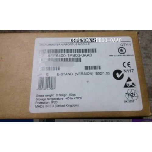 PROFIBUS MODULE 6SE6400-1PB00-0AA0 6SE6400 1PB00 0AA0 New original one year warranty