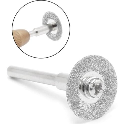 2020 New 5pcs 50mm Diamonte Cutting Discs Drill Bit Shank For Rotary Tool Blade