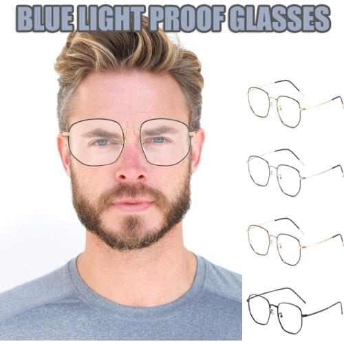 Clear Anti Blue Light Blocking Glasses Discoloration Computer Game Eyeglasses Anti Eyestrain for Women Men TT@88