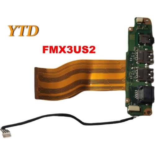 Original for Toshiba Tecra Z40t-C Laptop Audio Ethernet USB Port Board wCables FMX3US2 tested good free shipping