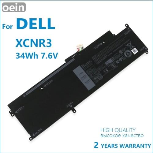 Oein Genuine XCNR3 Laptop Battery for Dell Latitude 13 7370 E7370 Ultrabook P63N WV7CG 0WV7CG 7.6V 34WH batteries