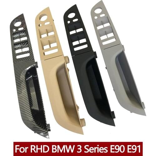 LHD RHD Left Right Driver Door Window Switch Cover Panel Trim Pull Handle For BMW 3 Series E90 E91 316 318 320 325 328i