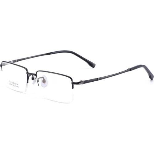 Width-140 Pure Titanium eyeglasses frame For Men Brand designer Glasses suit reading glasses optical prescription myopia lenses