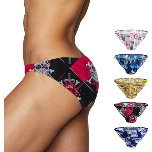 Men Briefs Ice Silk Mens Sexy Bikini Underwear Man Slip Modal Underpants Male Penis Pouch Gay Mens Panties ​Funny Quick Dry