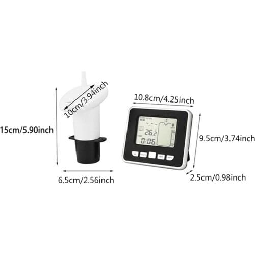 Ultrasonic Water Level Sensor Ultrasonic Level Gauge with Liquid Thermometer T3EC