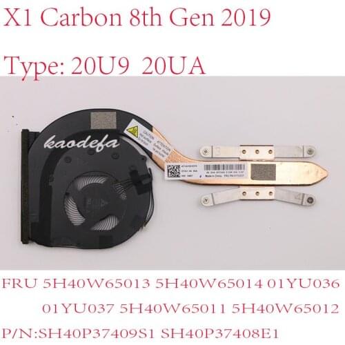 X1 Carbon 8th Gen FAN For Thinkpad laptop radiator 2019 Type: 20U9 20UA 5H40W65013 5H40W65014 01YU036 01YU037 5H40W65011 SH40P37