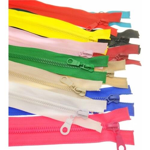 1pc 5# 50CM Length High Quality Resin Zippers Open-End Sportwear Apparel Bags Sewing Accessories 12 Colors Pick