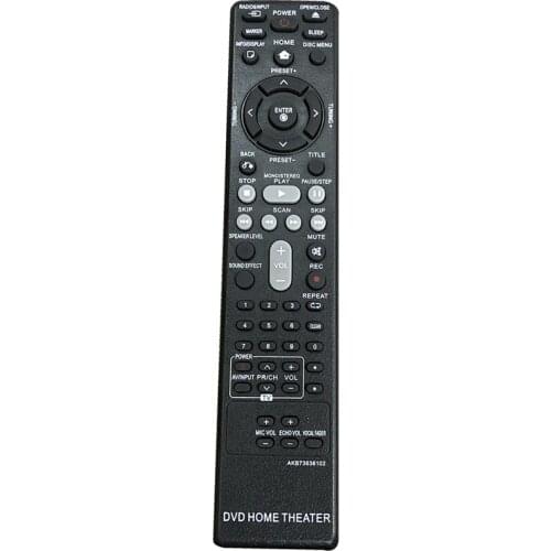 Top For LG DVD HOME THEATER Remote Control AKB73636102 Replacement